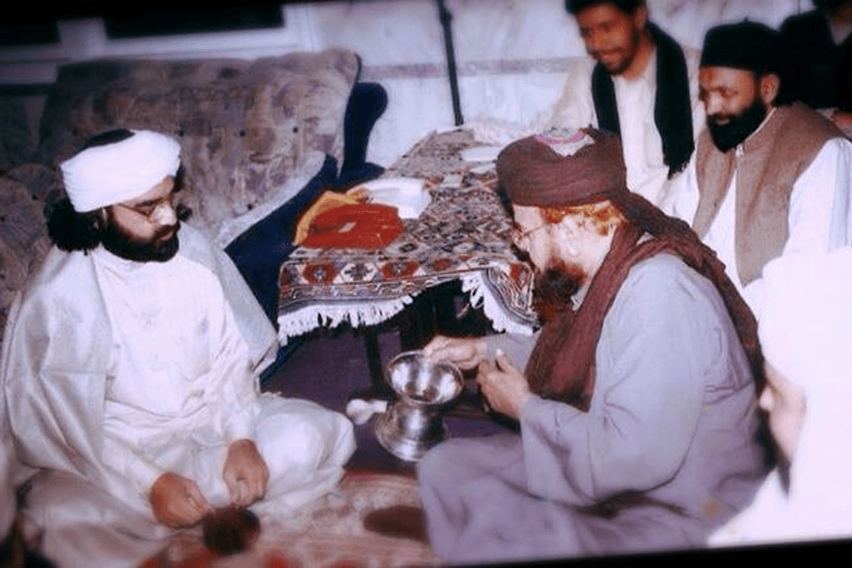 Pir Sahib with Shah Ahmed Noorani